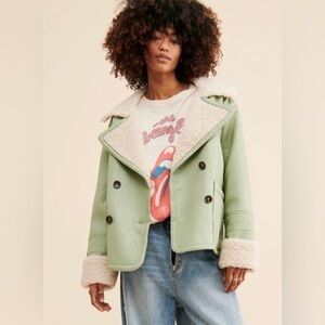 We the Free Kaja Bonded Pea Coat, Sm